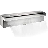 Los mejores  - BuoQua Cascada de Agua de Acero Inoxidable 30 x 11.4 x 7.8 CM Fuente de Cascada Cascada Agua Acero Inoxidable Fuente…